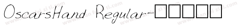 OscarsHand Regular字体转换